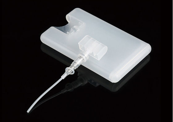 Pulverizador de bomba de perfume transparente 20 ml frasco de pulverizador de cartão de crédito plástico