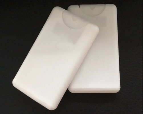 Pulverizador de bomba de perfume de cor branca 20 ml Material de plástico Carteira de crédito Botella de pulverização