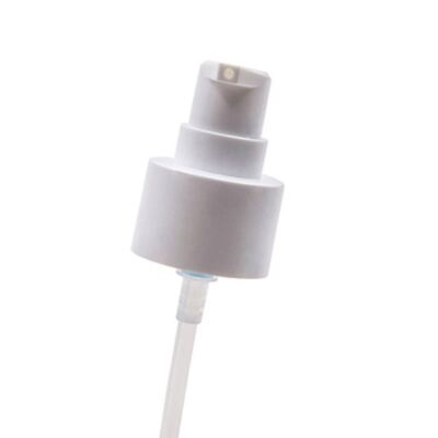 Dispensador de bomba de creme à prova de vazamento de 24 mm de casca dupla de moagem externa para garrafas cosméticas