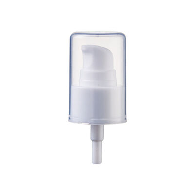 Dispensador de bomba de creme à prova de vazamento de 24 mm de casca dupla de moagem externa para garrafas cosméticas