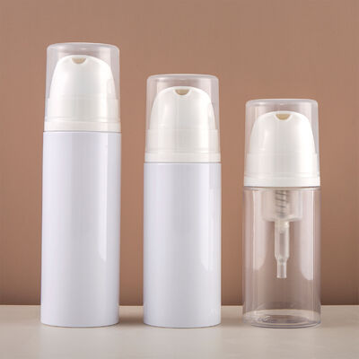 Garrafa de bomba de espuma PET PP por atacado 100ml 120ml 150ml com design à prova de vazamento para limpador facial e sabonete líquido