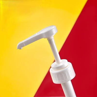 Bomba dispensadora de xarope de plástico PP de qualidade alimentar por atacado com grande dosagem 8cc 10cc 30cc em tamanhos de 28mm 33mm 38mm