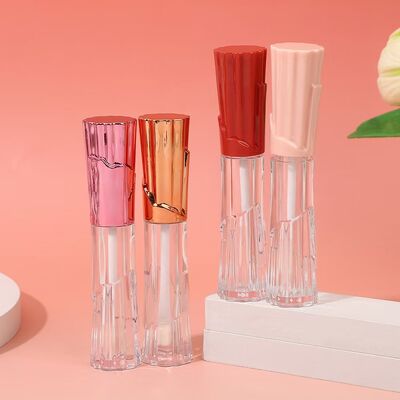 Tubos de plástico de brilho labial de 6 ml - recipiente cosmético vazio à prova de vazamento para maquiagem labial