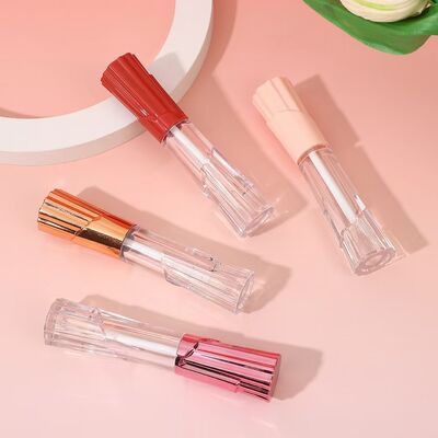 Tubos de plástico de brilho labial de 6 ml - recipiente cosmético vazio à prova de vazamento para maquiagem labial