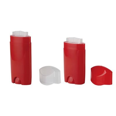 Embalagem Cosmética Vazia Atacado Cor Personalizada Tubo Desodorante Plástico PP 50ml 80ml com Impressão Silk Screen