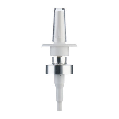 Frasco de Borrifador Nasal de Névoa Fina 18/410 20/410 28/410 com Tampa Cor Personalizada para Uso Cosmético e Farmacêutico