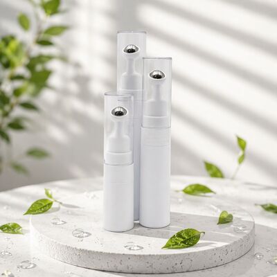 Wholesales 5ml 10ml 15ml Airless Eye Serum Cream Bottle Metal Ball Roll-on Applicator Massage Eye Cream Packaging